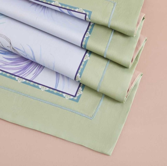 Постельное белье Arya Diamond "Polina", 2-х спальное (евро), зеленый