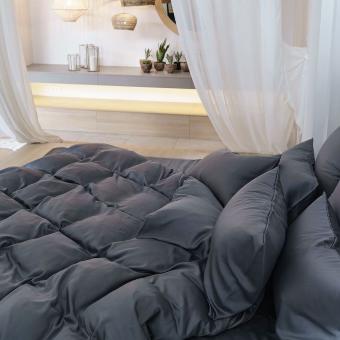 Постельное белье German Grass Tencel "Grey Brilliant", 2-х спальное (евро)