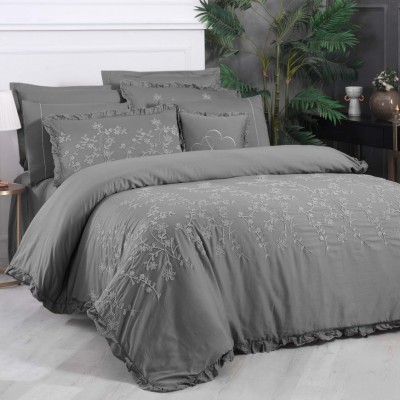Постельное белье Sarev "Buda", 2-х спальное (евро), серый