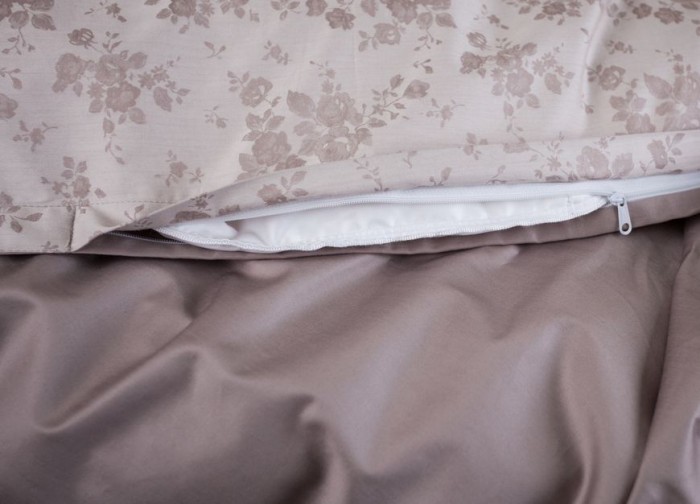 Постельное белье German Grass "Silver Palette Grass", семейное, серебристый