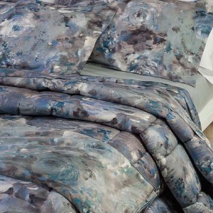 Постельное белье MIRABELLO "GLITTER ROSE U02", 2-х спальное (евро), синий