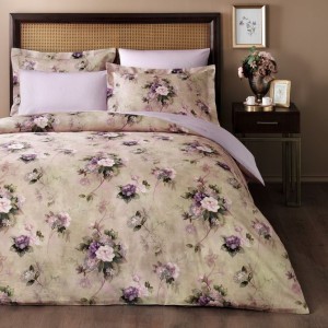 Постельное белье Tivolyo Deluxe "Belissa", 2-х спальное (евро), бежевый