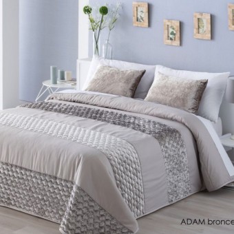 Покрывало с наволочками ANTILO "ADAM BRONZE", 250x270 см, коричневый