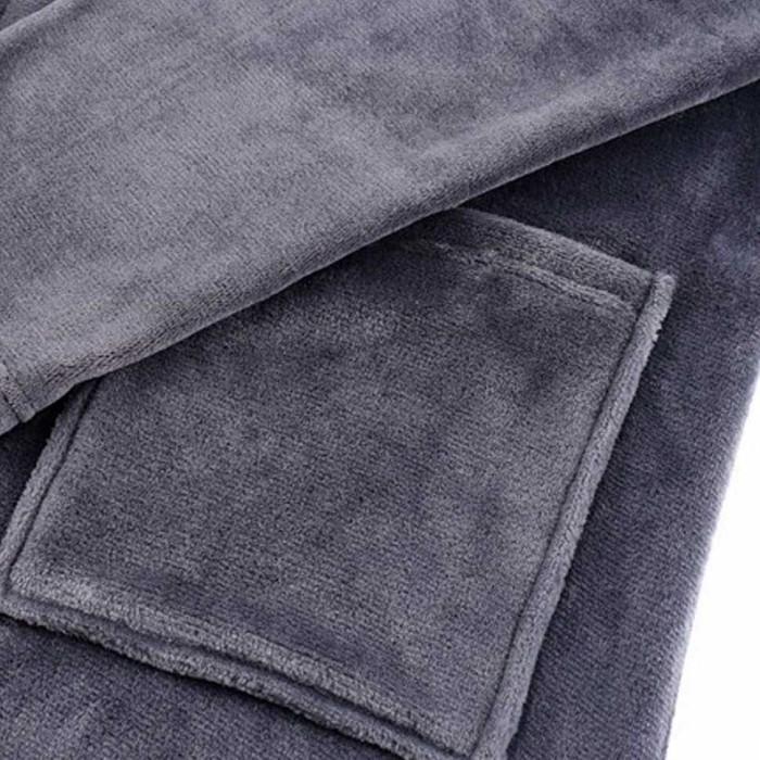 Халат Arya велюровый с мехом "Luxury", XL, серый