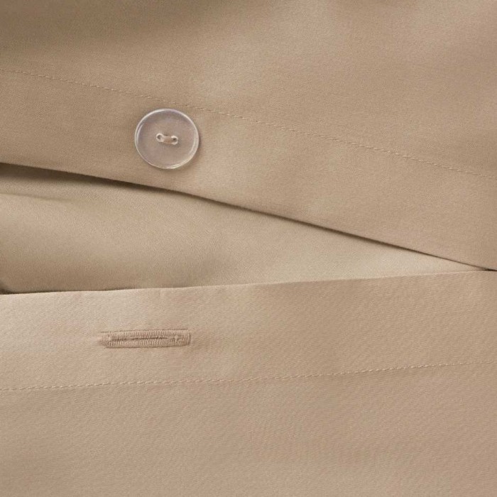 Постельное белье  German Grass на резинке "Caramel Beige Allure", семейное, бежевый