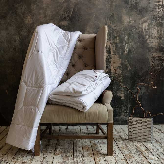 Одеяло German Grass шерсть "Merino Wool", 200x220 см, всесезонное