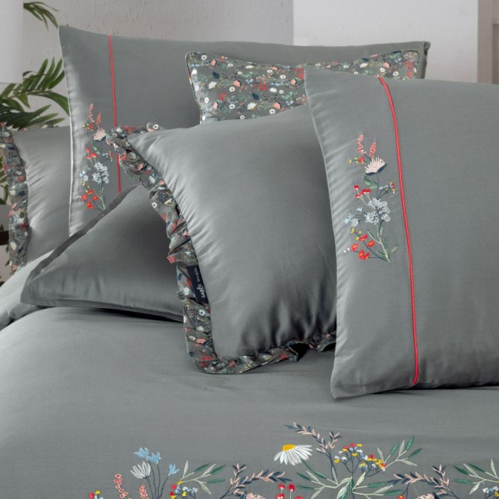 Постельное белье Sarev "Nitra", 2-х спальное (евро), серый