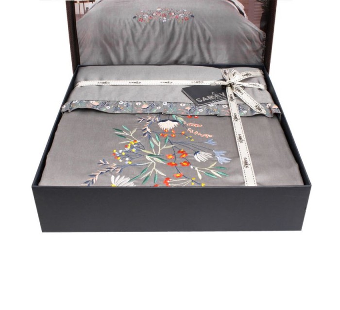 Постельное белье Sarev "Nitra", 2-х спальное (евро), серый