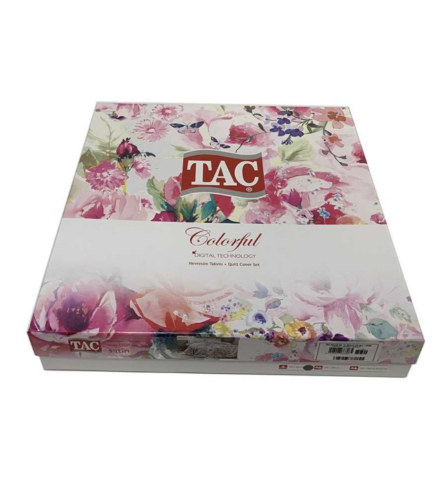 Постельное белье Tac Digital Saten "Carolyn", 1,5 спальное, фиолетовый