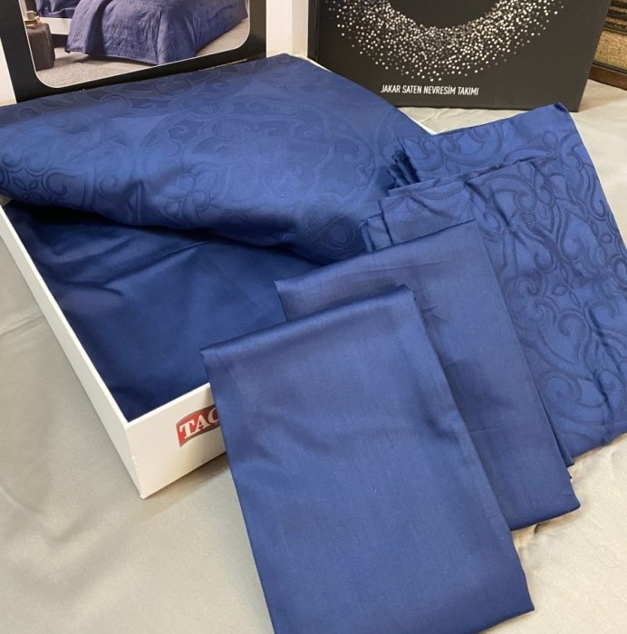 Постельное белье Tac Jakar "Nodus", 2-х спальное (евро), синий