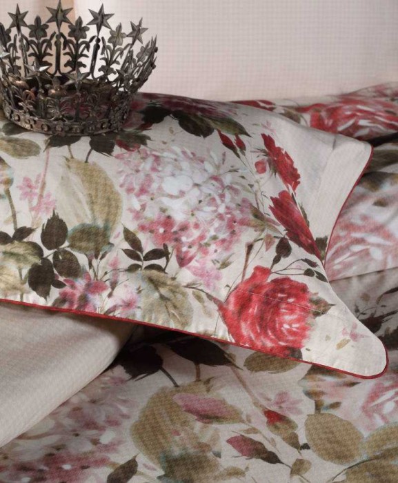 Постельное белье Valeron USC "Ambrose", 2-х спальный (евро), красный