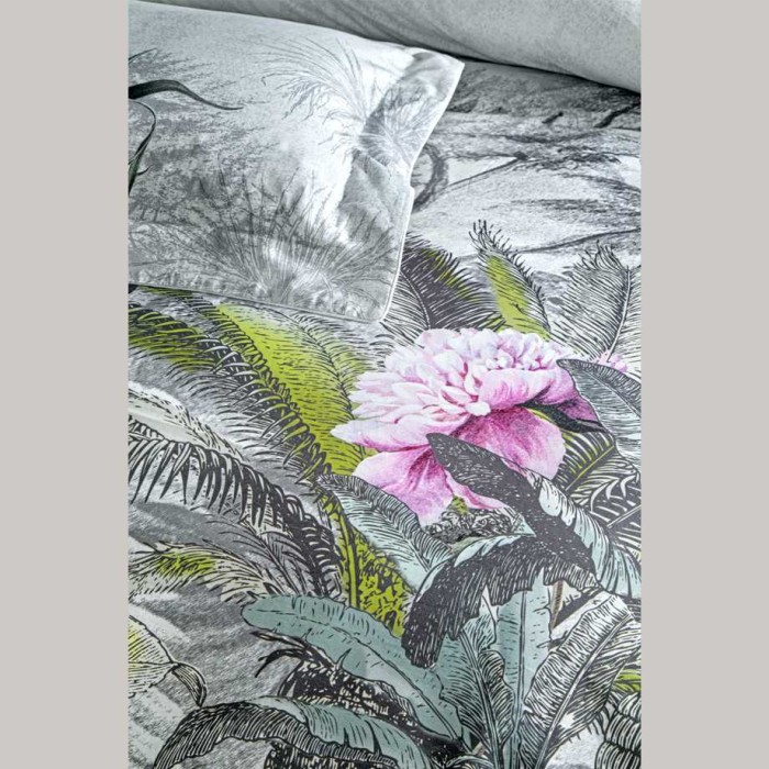 Постельное белье Valeron USC "Floresta", king-size, серый