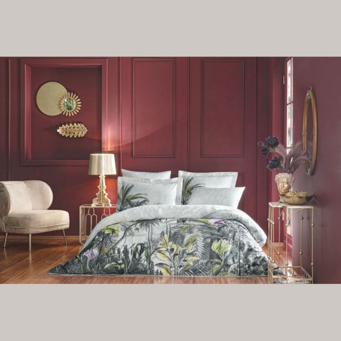 Постельное белье Valeron USC "Floresta", king-size, серый