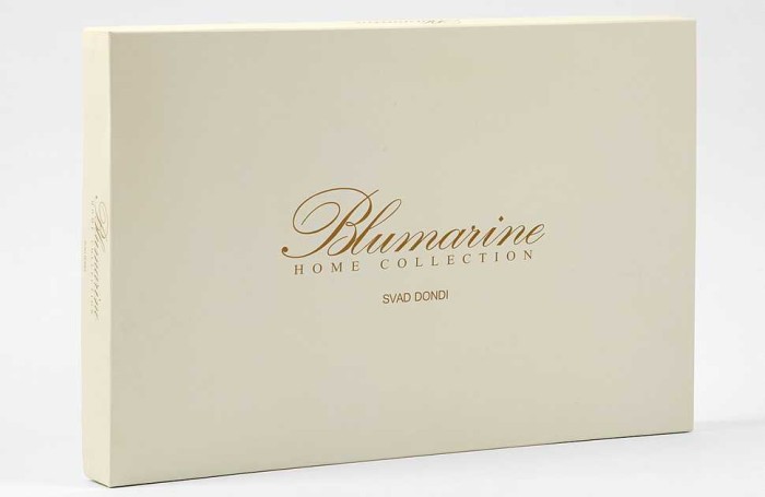 Постельное белье Blumarine "Gemma Onice", 2-х спальное (евро), серо-черный