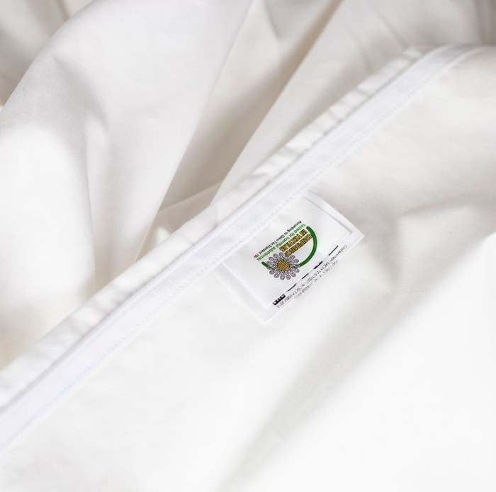 Постельное белье German Grass "Innsbruck Rose", семейное, белый, розовый кант