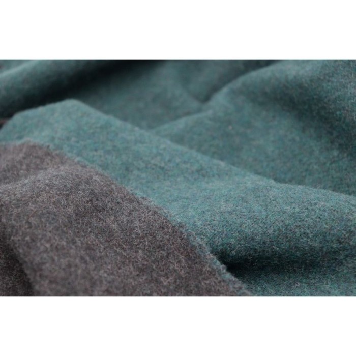 Плед Biederlack шерсть "Petrol", 130x170 см, зеленый