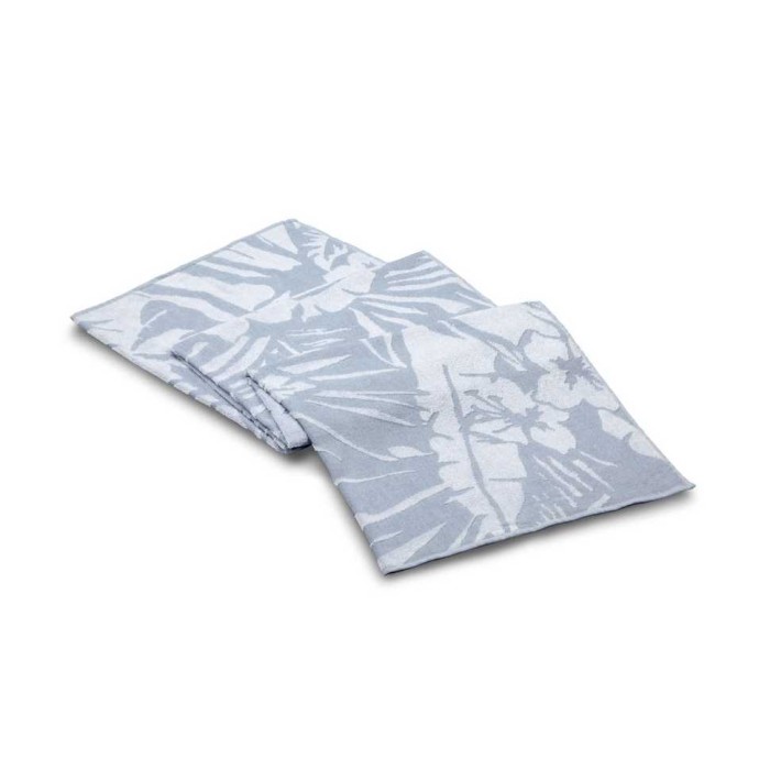 Полотенце Lappartement пляжное "Botanic Light", 100x180 см, голубой