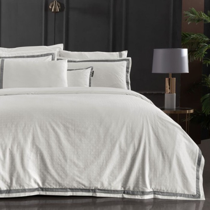 Постельное белье Sarev "Sarov", 2-х спальное (евро), белый