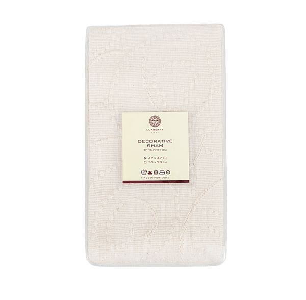 Наволочка Luxberry "Alice", 47x47 см, экрю