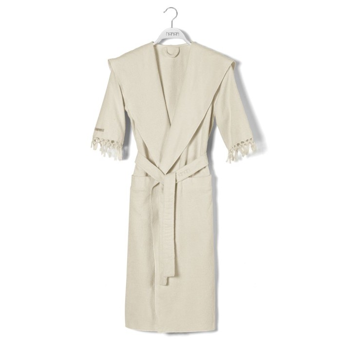 Халат Hamam "Meyzer Tassels", S-M, слоновая кость