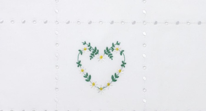 Постельное белье "Сердечки New" Luxberry, белый