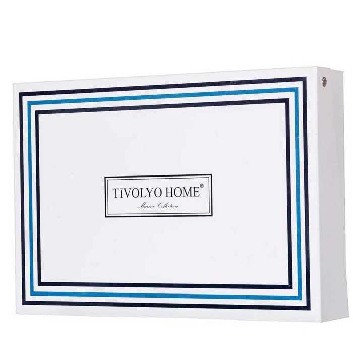 Набор полотенец Tivolyo "Anchor", 2 шт, синий