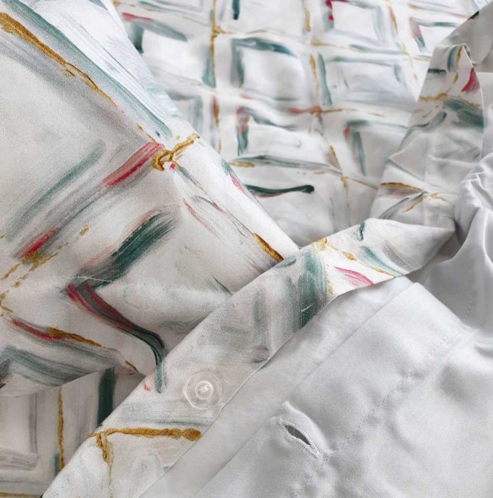 Постельное белье Tivolyo "Bailey", king-size, белый