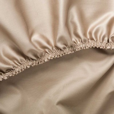 Простыня  German Grass на резинке &quot;Caramel Beige Allure&quot;, 160x200x40 см, бежевый