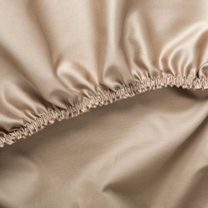 Простыня  German Grass на резинке "Caramel Beige Allure", 160x200x40 см, бежевый
