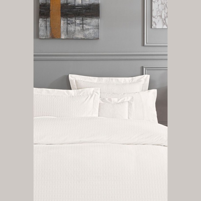 Постельное белье Valeron Jakar "Cole", king-size, белый