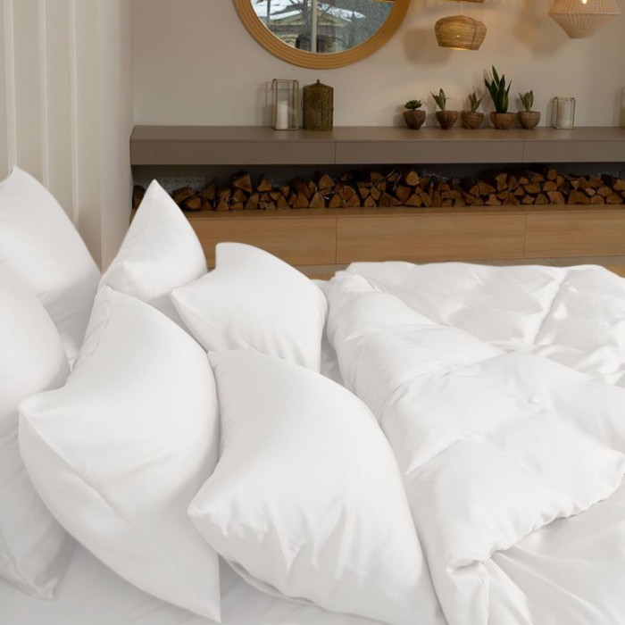 Постельное белье German Grass на резинке "Arctic White Brilliant", семейное, белый