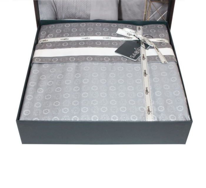 Постельное белье Sarev "Sarov", 2-х спальное (евро), серый