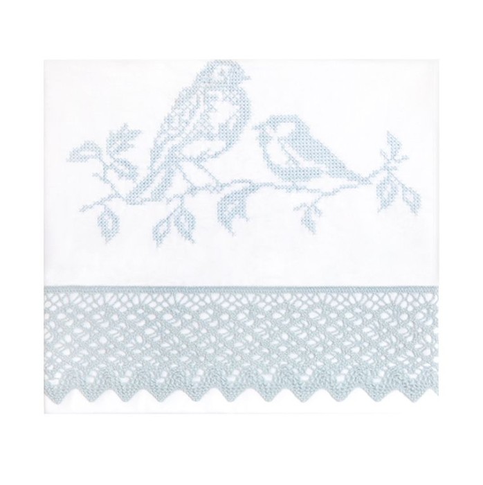 Постельное белье "Синички" Bovi, белый