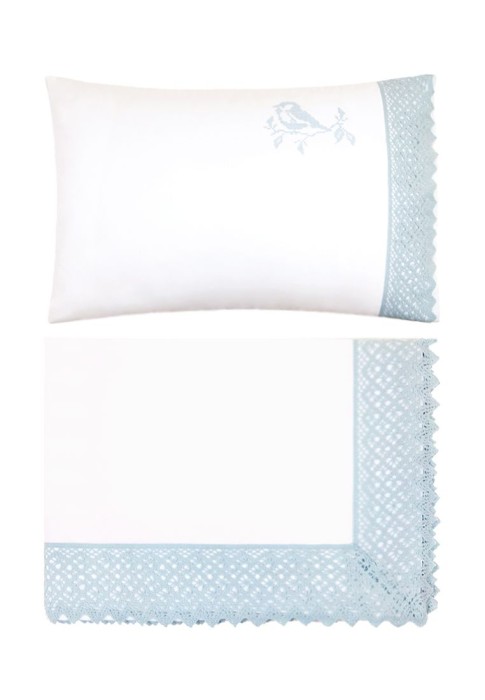 Постельное белье "Синички" Bovi, белый