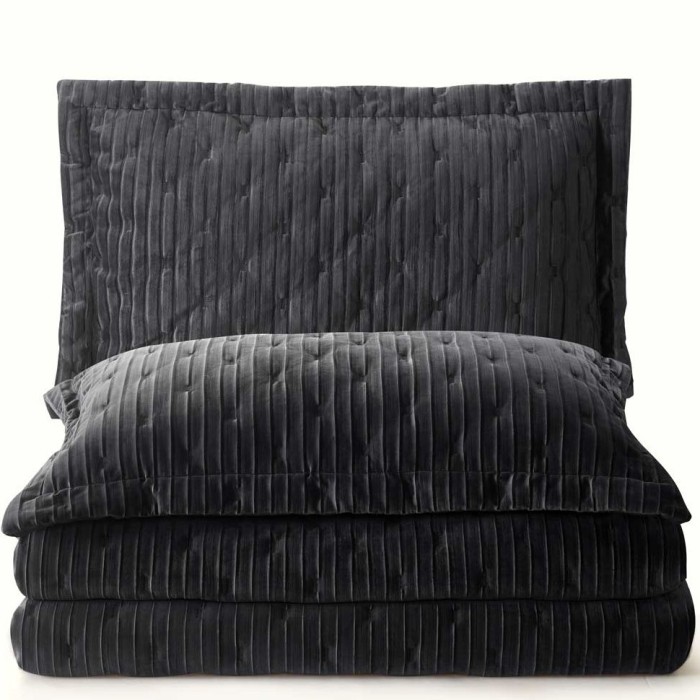 Покрывало Arya бархат "Arvis", 250x260 см, черный