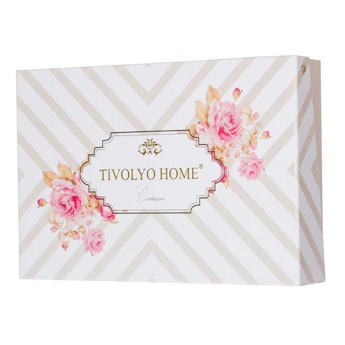 Постельное белье Tivolyo Deluxe "Casual", 2-х спальное (евро), бежевый