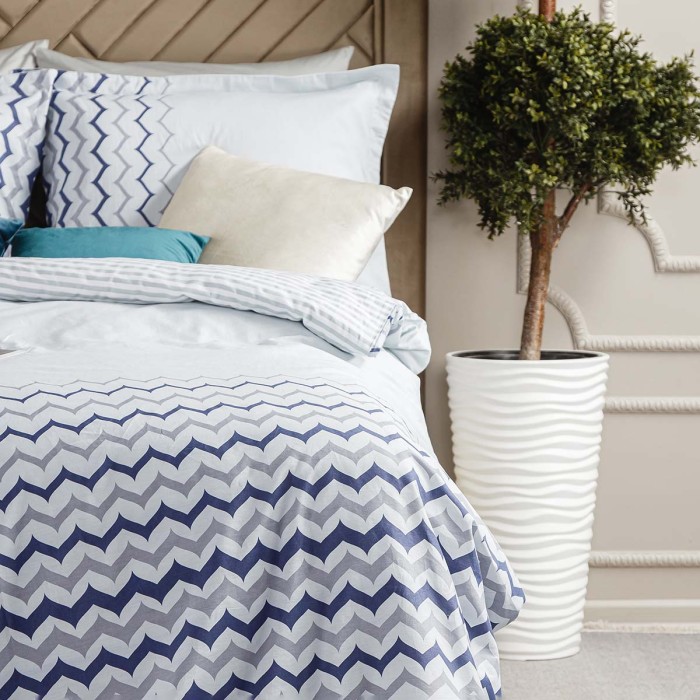 Постельное белье Arya Simple Living "Lita", 1,5 спальное, синий