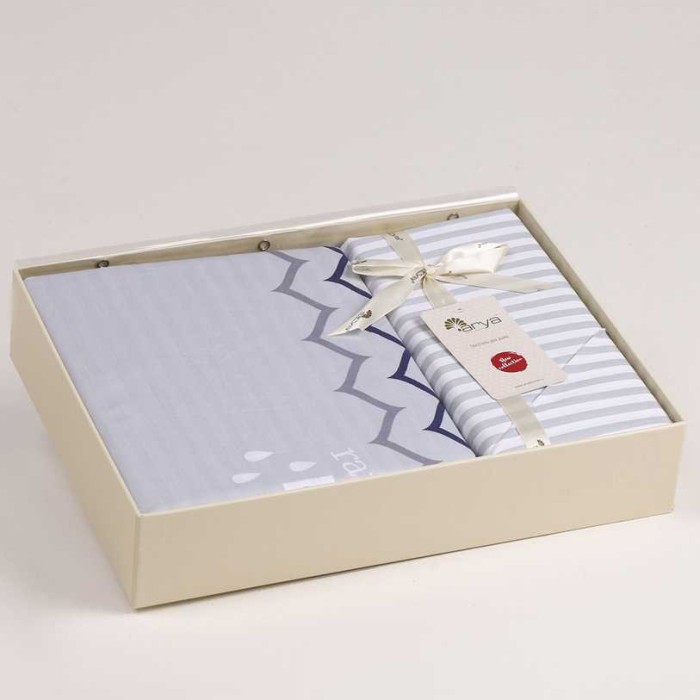 Постельное белье Arya Simple Living "Lita", 1,5 спальное, синий