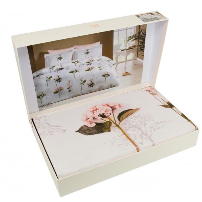 Постельное белье Tivolyo Deluxe "Nadine", 2-х спальное (евро), кремовый