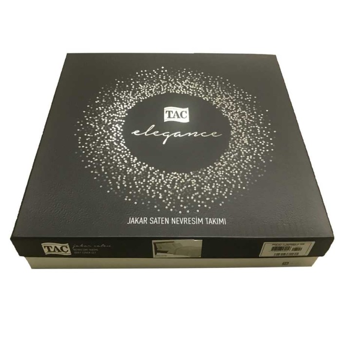 Постельное белье Tac Jakar "Diana", 2-х спальное (евро), белый