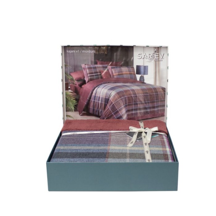 Постельное белье Sarev "Kajani", семейное, сливовый