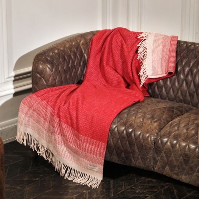 Плед IWT Srl шерсть &quot;Lara Rosso&quot;, 150x200 cм, красный