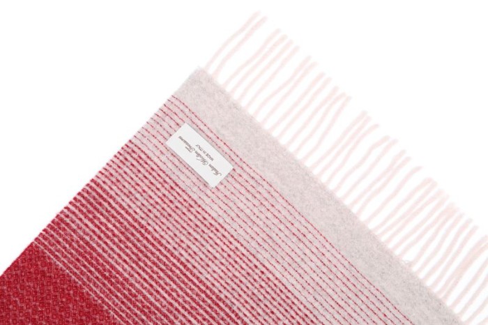 Плед IWT Srl шерсть "Lara Rosso", 150x200 cм, красный