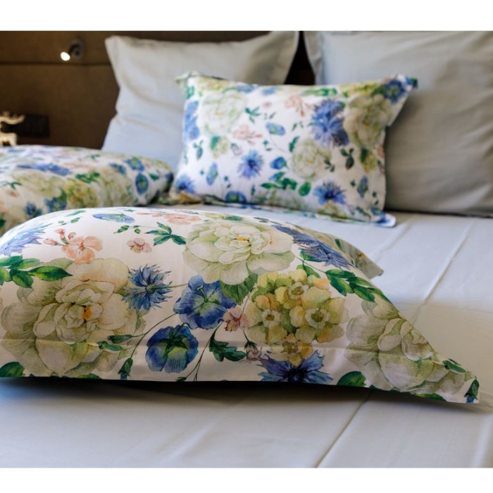 Постельное белье Von der Thannen "Crystal Peony", семейное, зеленый