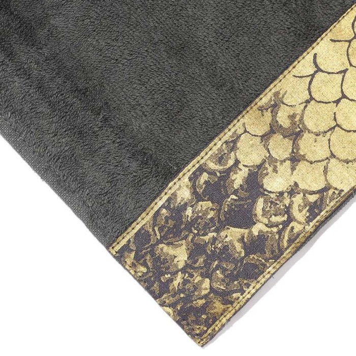 Комплект полотенец Roberto Cavalli "Gold 925", 2 шт, темно-серый