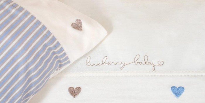 Постельное белье "Трикотаж" Luxberry, голубой