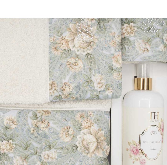 Набор полотенец Tivolyo "Anika", 3 шт, кремовый