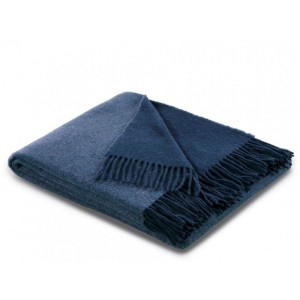 Плед Biederlack шерсть "Jeans", 130x170 см, синий