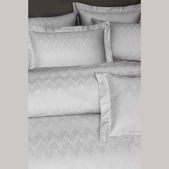 Постельное белье Valeron Jakar "Davis", king-size, серый