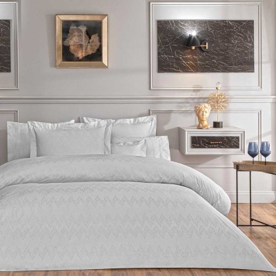 Постельное белье Valeron Jakar &quot;Davis&quot;, king-size, серый